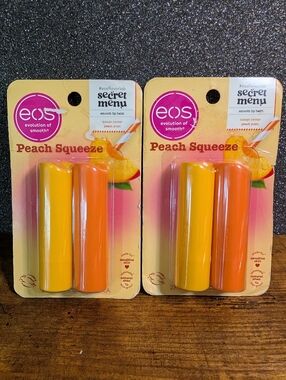Eos Flavor Lab Secret Menu Lip Balm Peach Squeeze 4 Pack